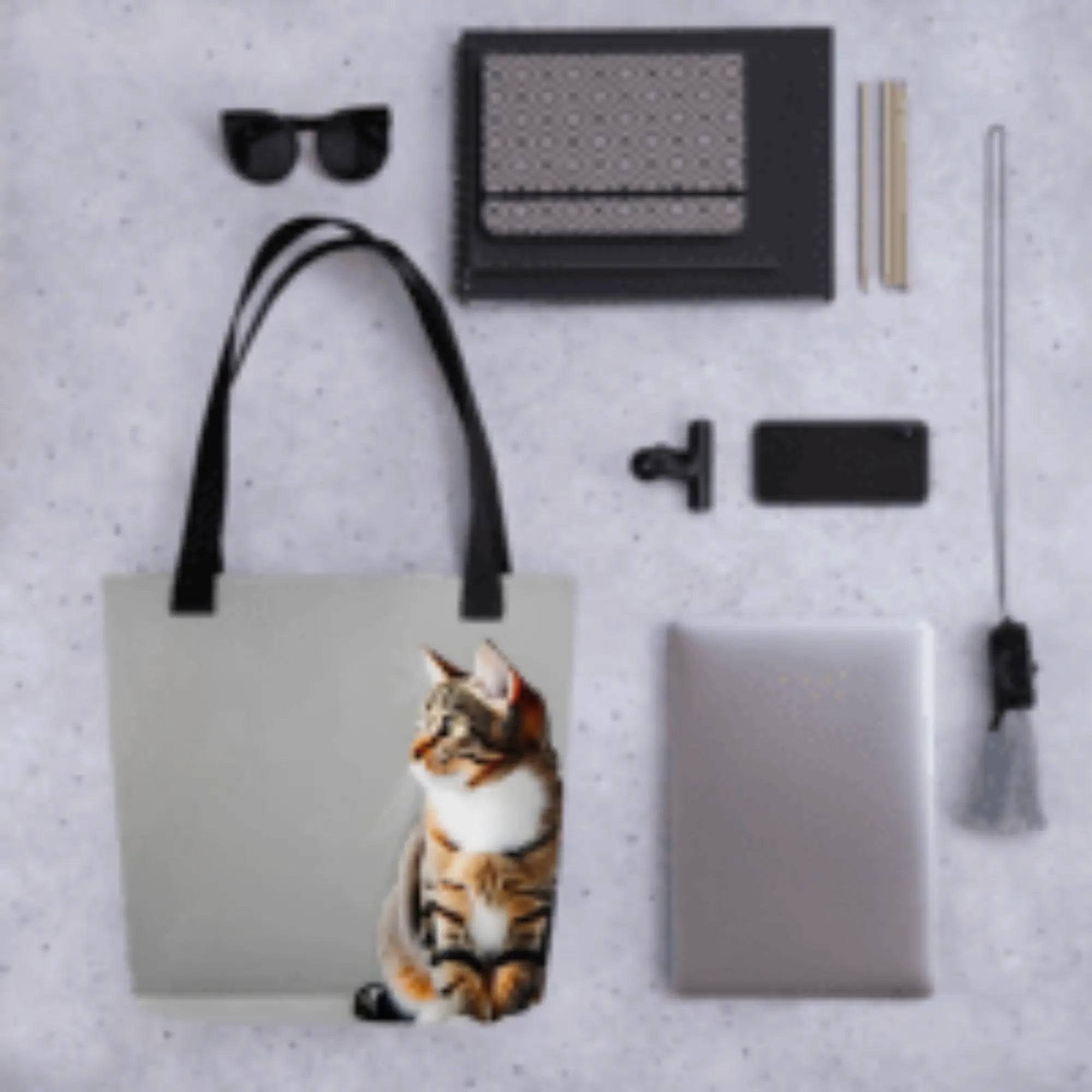 Cat Stand Alone Tote Bag - Stylish Cat Tote Bag for Everyday Use - 4Legz