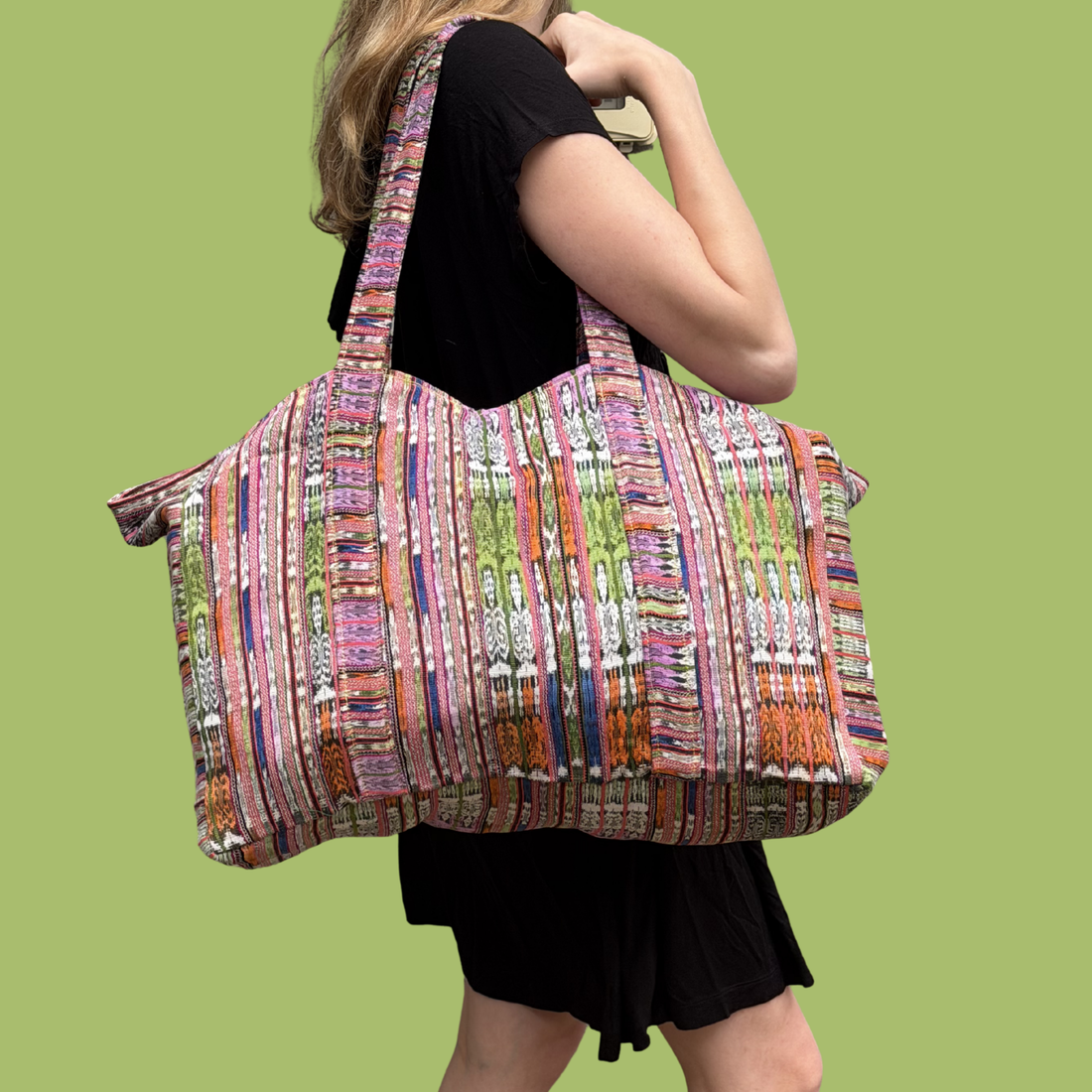 Oversized Corte Beach Tote | Handwoven Guatemalan Pool Bag