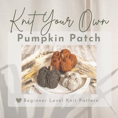 Knitting pattern: Easy Pumpkin Knitting Pattern - DIGITAL DOWNLOAD