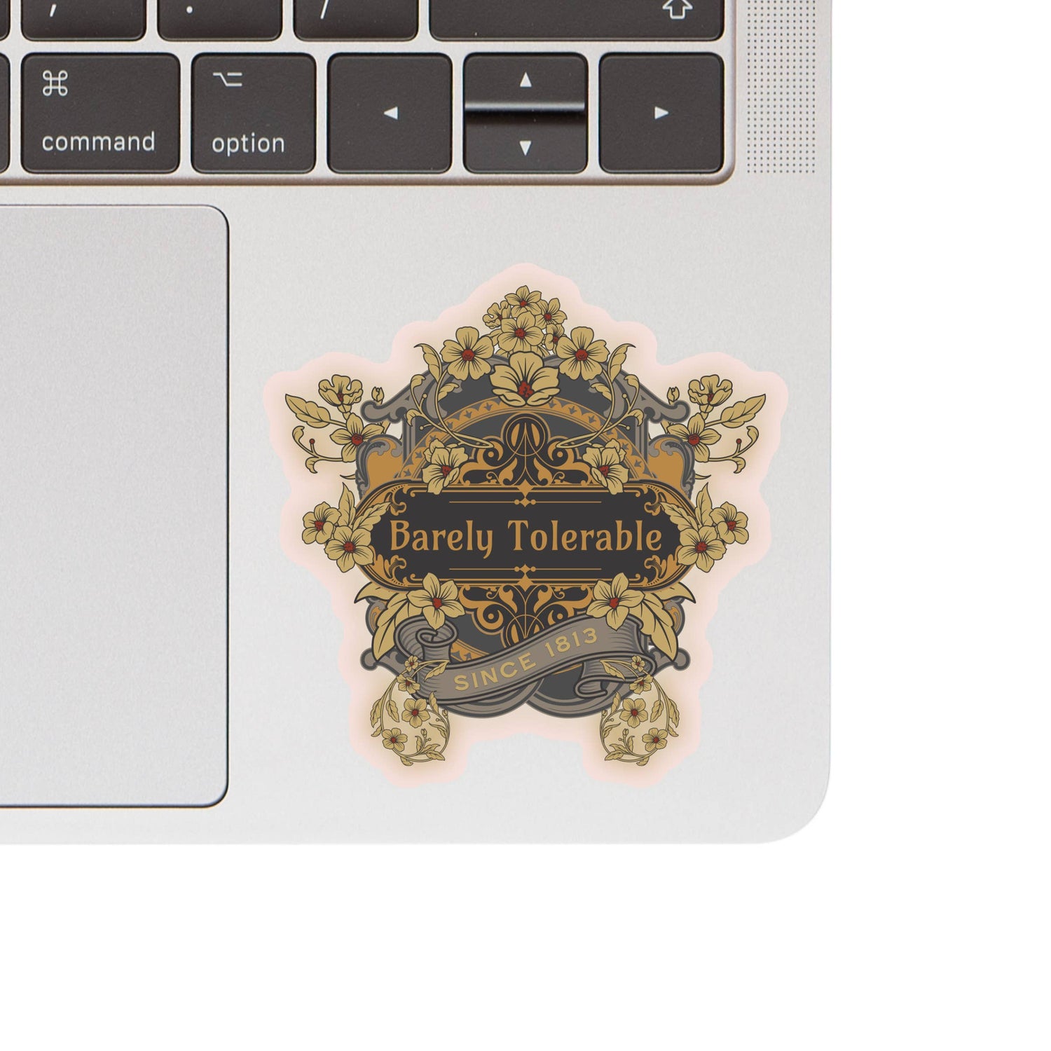 Decorative sticker with &