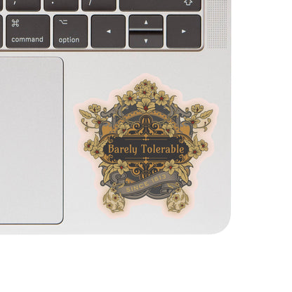 Decorative sticker with &
