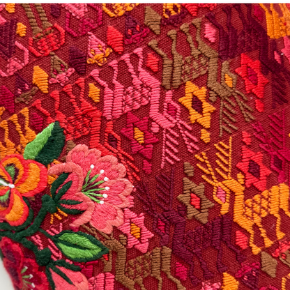 Huipil &amp; Hemp Throw Pillow Cover