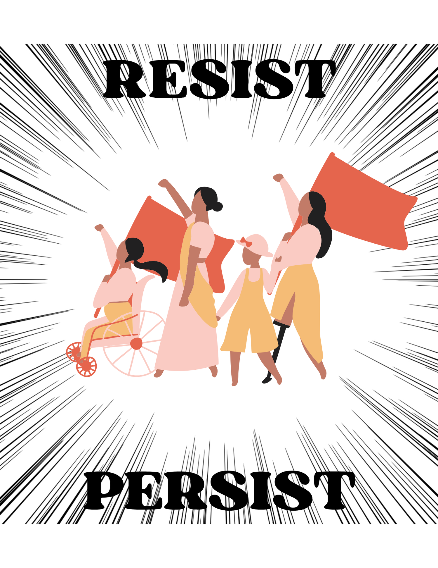 Women Empowerment Stickers | Feminist Vinyl Stickers | Resist Persist | Bossy Scribes