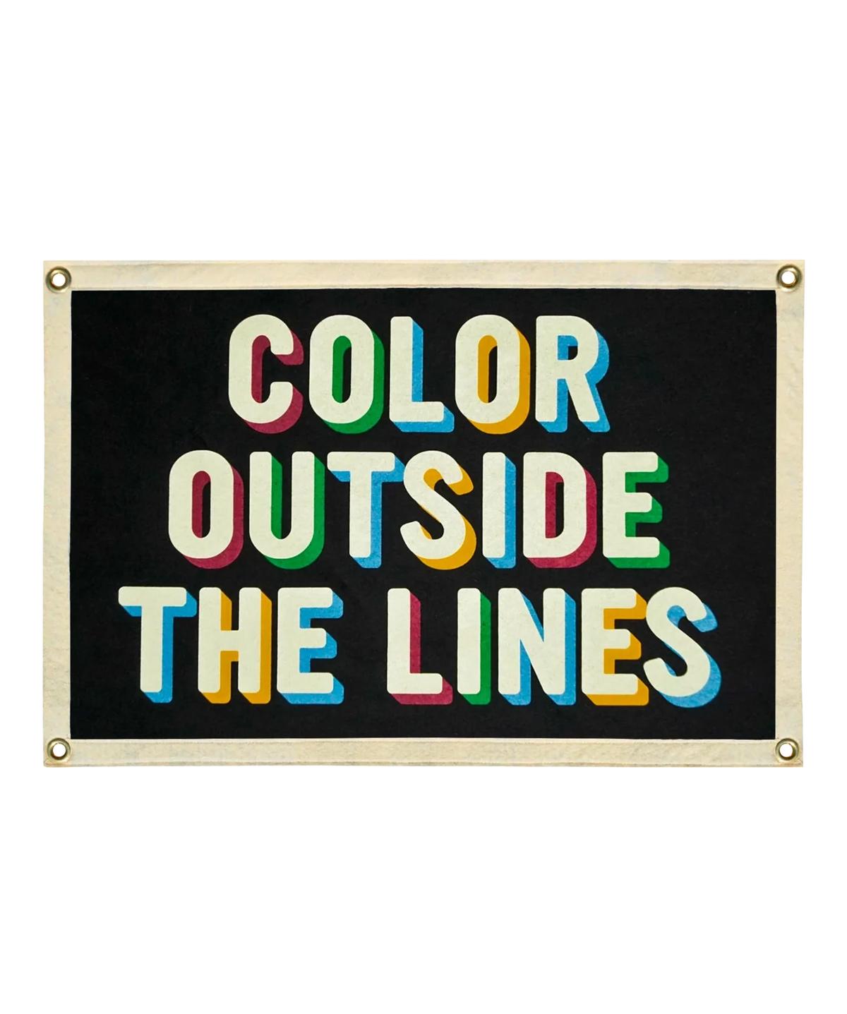 Color Outside the Lines Camp Flag