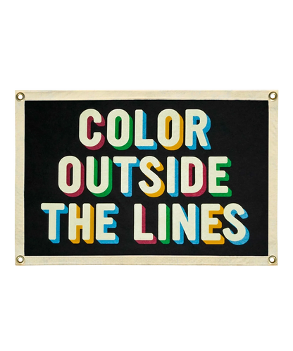 Color Outside the Lines Camp Flag