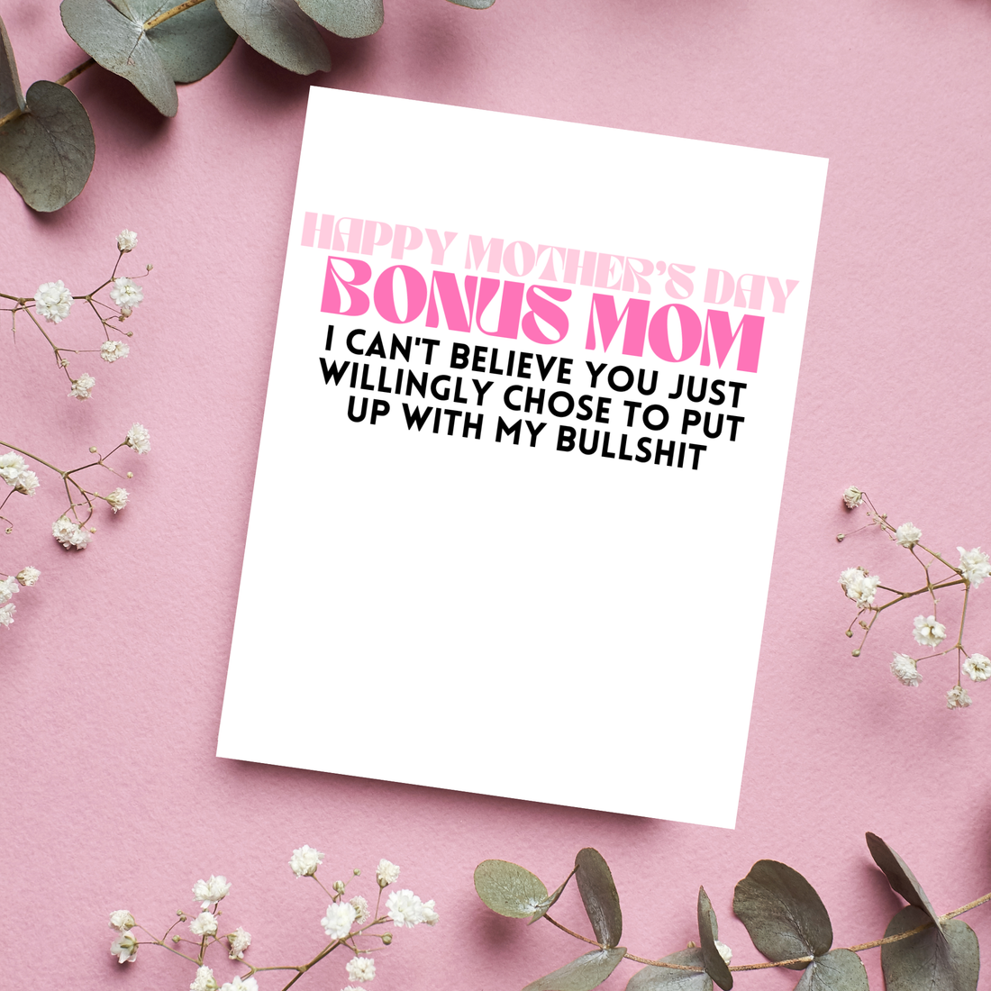 Card with humorous Mother&