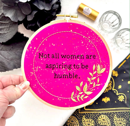 Aspiring to be humble // Embroidery PDF Pattern Download 6 inch