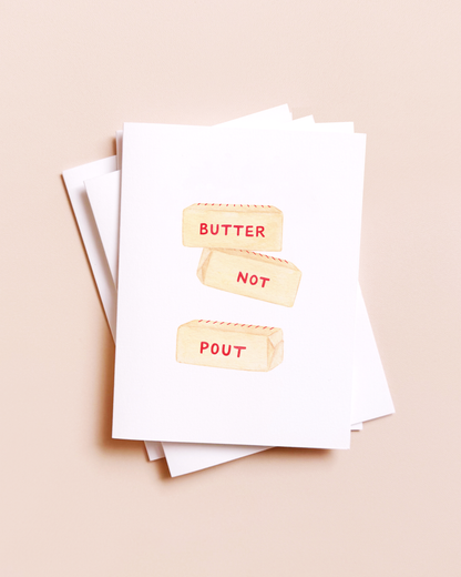 Better Not Pout — Funny Butter Lovers Christmas Card