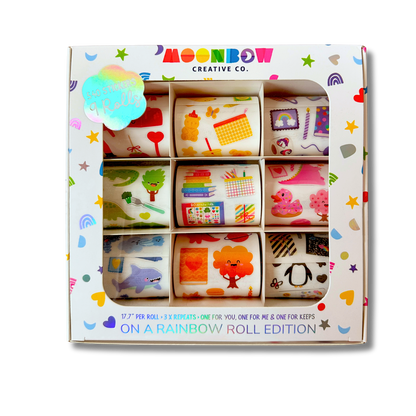 Sticker Roll Box: On a Rainbow Roll Edition
