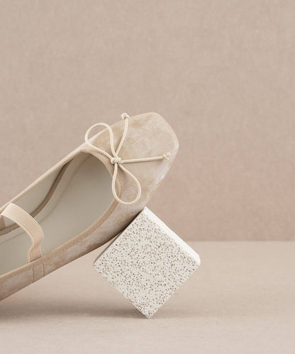 The London Beige | Ballet Pointe Flat-ON SALE