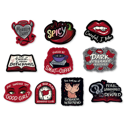 A Little Wicked Decal Pack | Dark Romance Sticker Set of 10