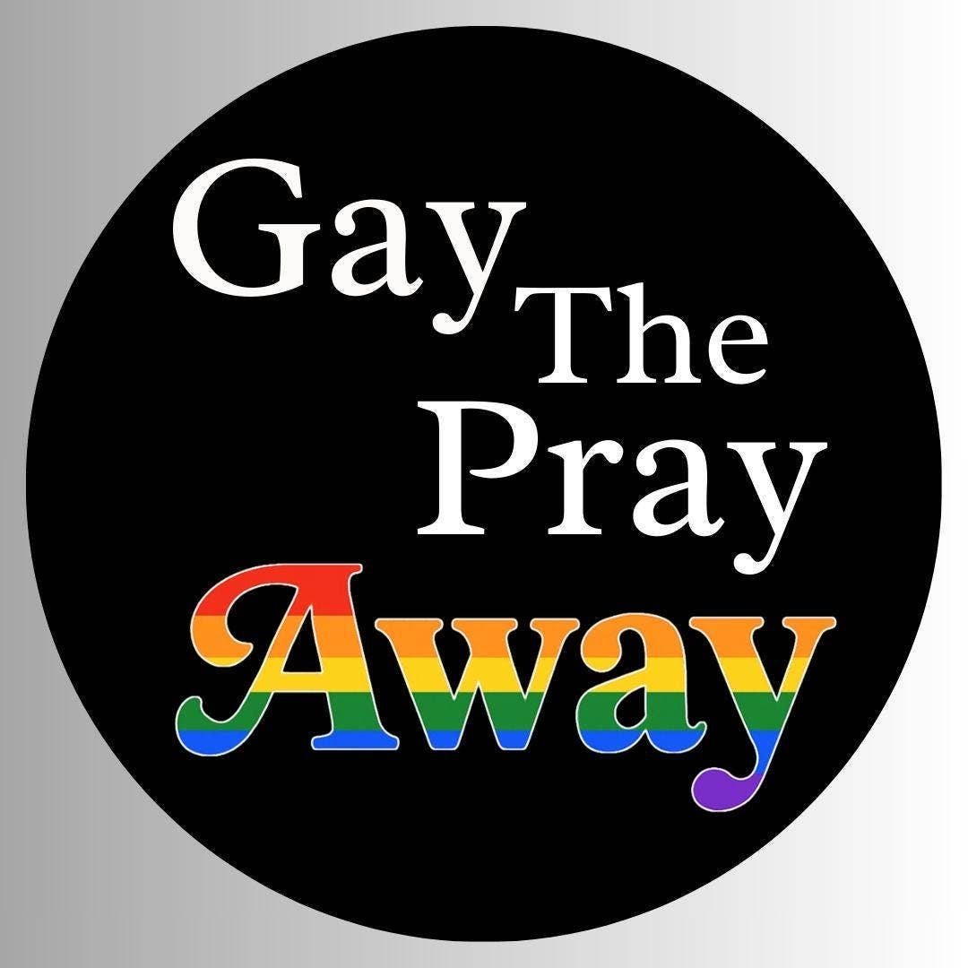 Round sticker with text &