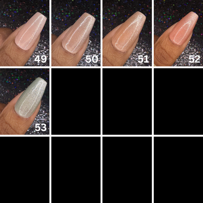Single Solid Cat-Eye Color Sets *Choose Your Color* - Hand-painted Reusable Press-On Nail Extensions 10 pcs