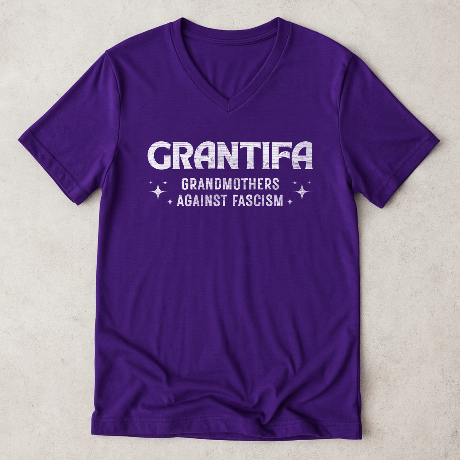 Grantifa Political Resistance V-Neck Shirt, Grandmothers Against Fascism