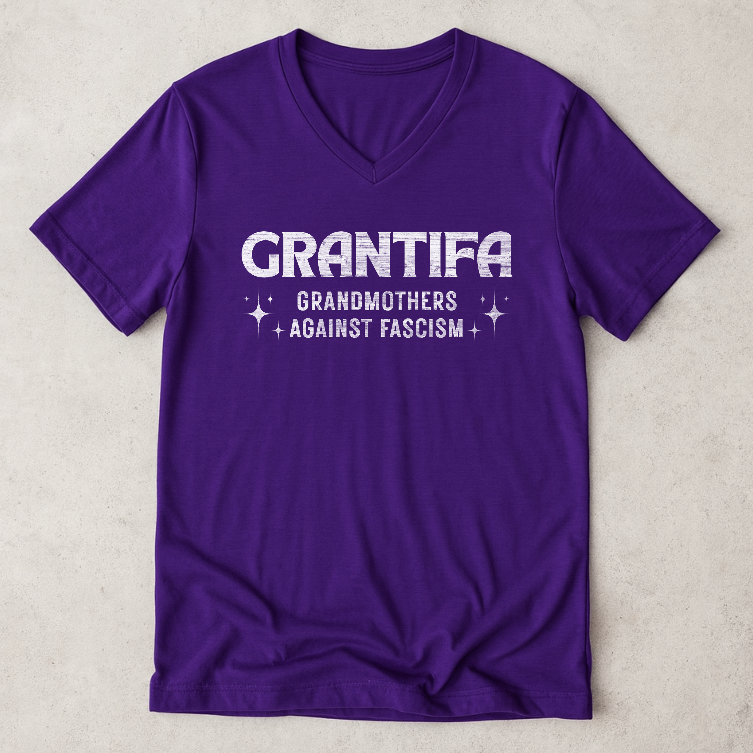 Grantifa Political Resistance V-Neck Shirt, Grandmothers Against Fascism