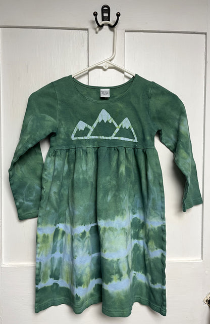 Girls Mountain Dress, Long Sleeves