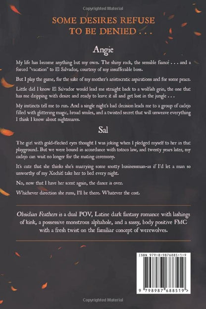 Obsidian Feathers | Signed by Author
