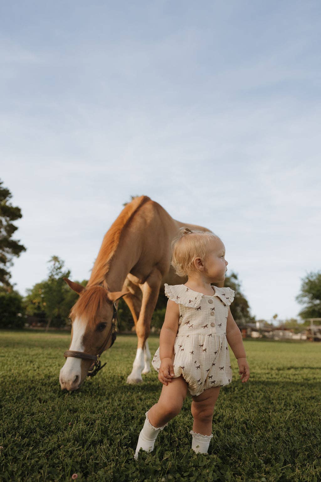 The Wild Horses Muslin Romper