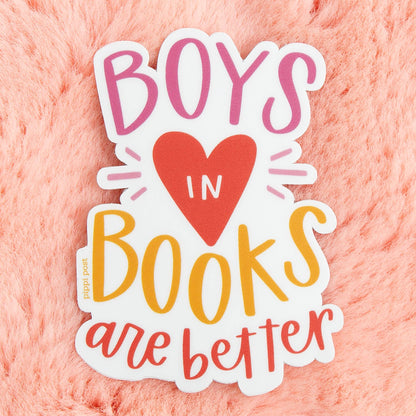Boys in Books Sticker