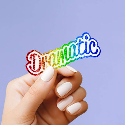 Hand holding a colorful &