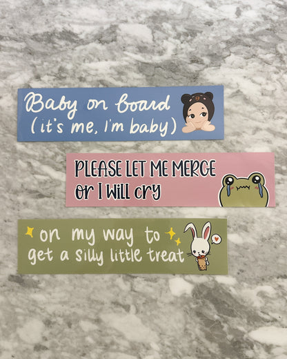 On My Way to Get a Little Treat Bumper Sticker