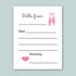 a blank letter with a pink ballet shoe illustration on the right side. The letter appears to be a handwritten message addressed to someone named Sincerely.