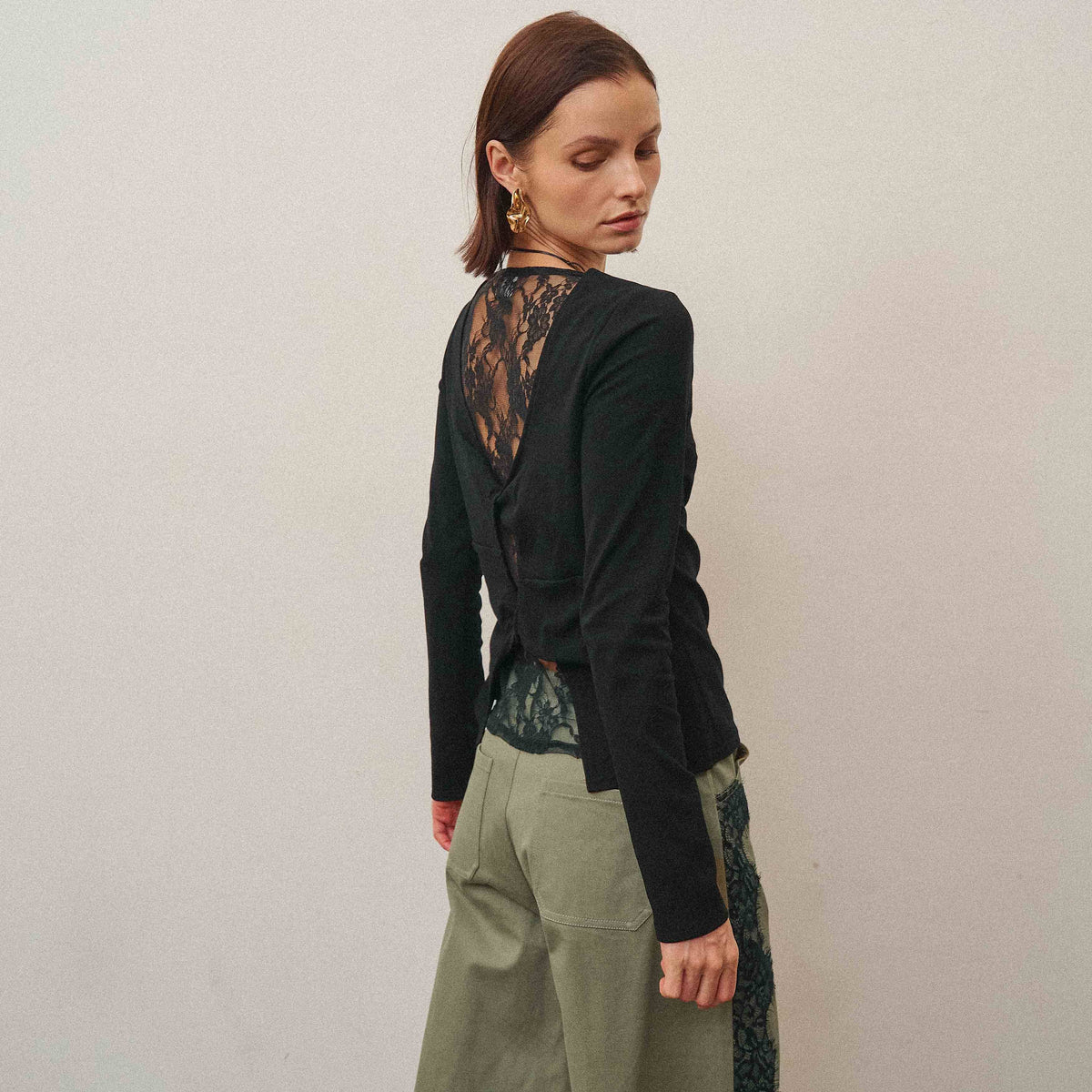 Pre-Order: The Able Lace Back Long Sleeve Top