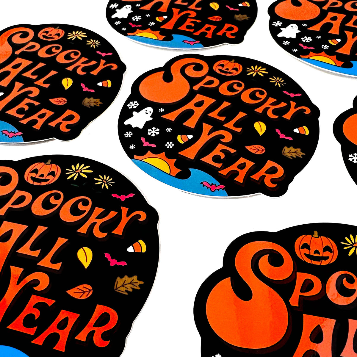 Spooky All Year Sticker | Halloween Vinyl Sticker