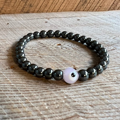 SariBlue® Evil Eye Hematite Bracelet