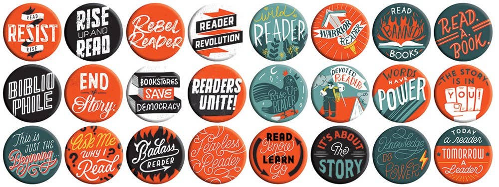 Rebel Readers Buttons