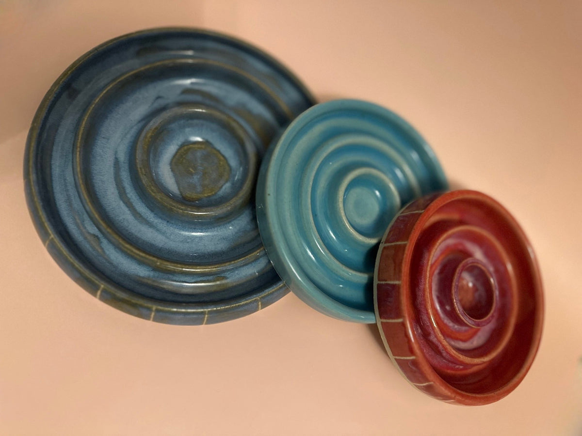 Handmade Ceramic Pet Slow Feeder