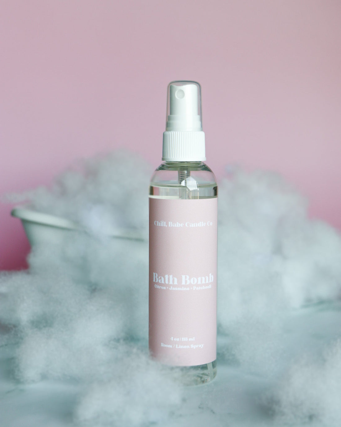 Bath Bomb Room &amp; Linen Spray | Citrus + Jasmine + Patchouli