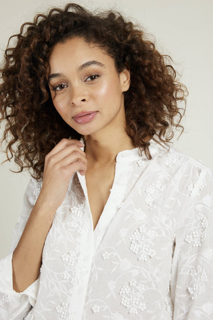 Orchid Textured Cotton Blouse | Andy &amp; Lucy Paris