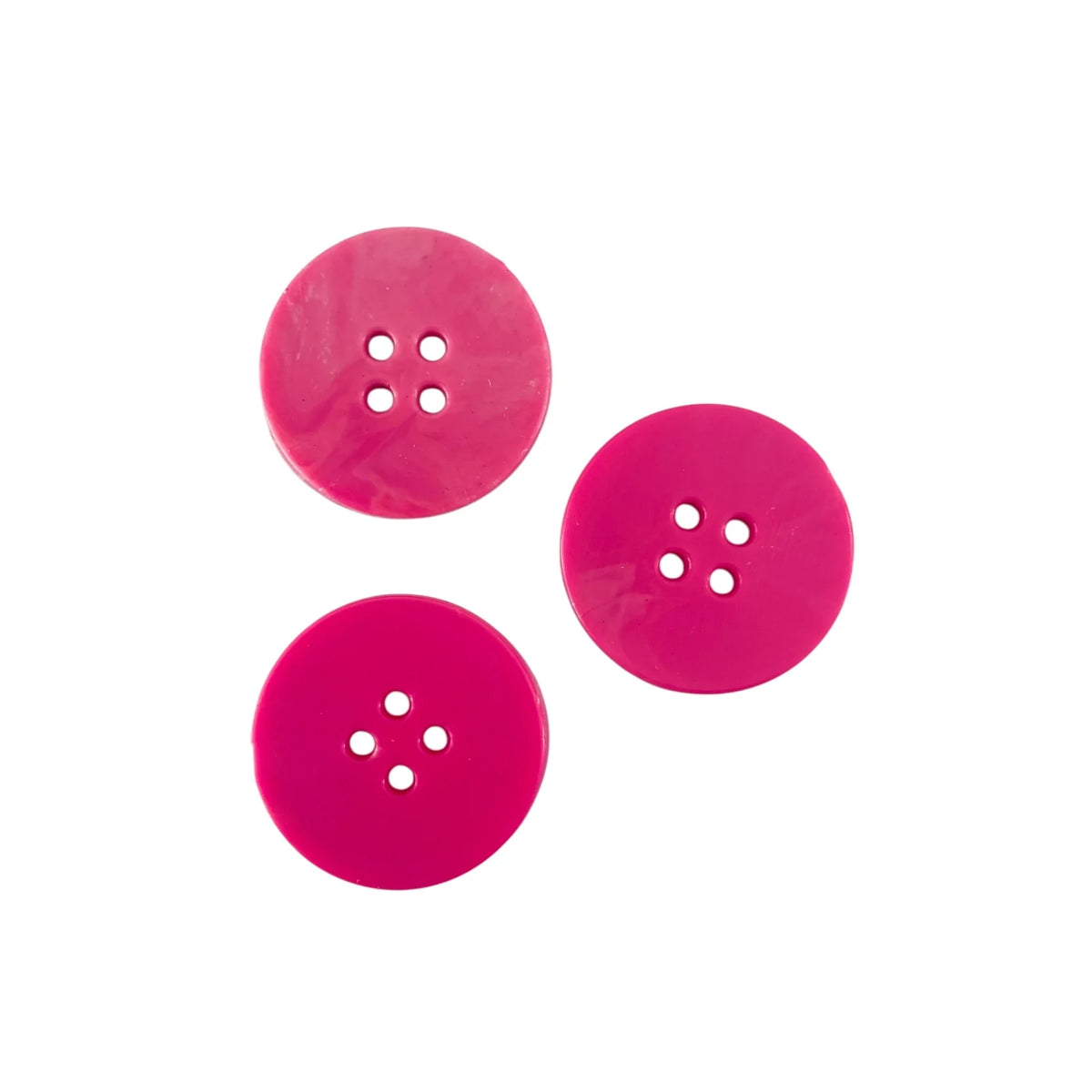 Big Recycled Plastic Buttons - Magenta
