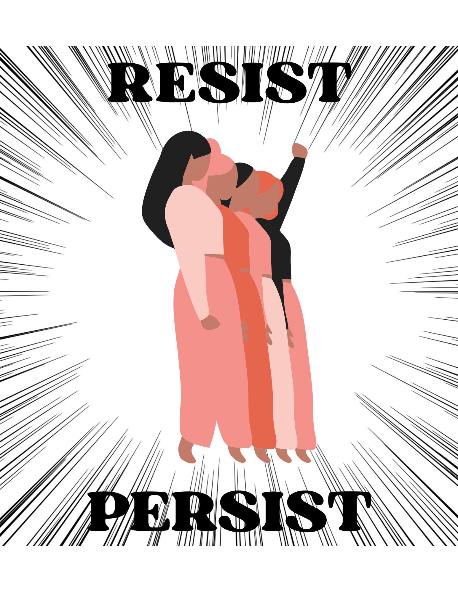 Women Empowerment Stickers | Feminist Vinyl Stickers | Resist Persist | Bossy Scribes