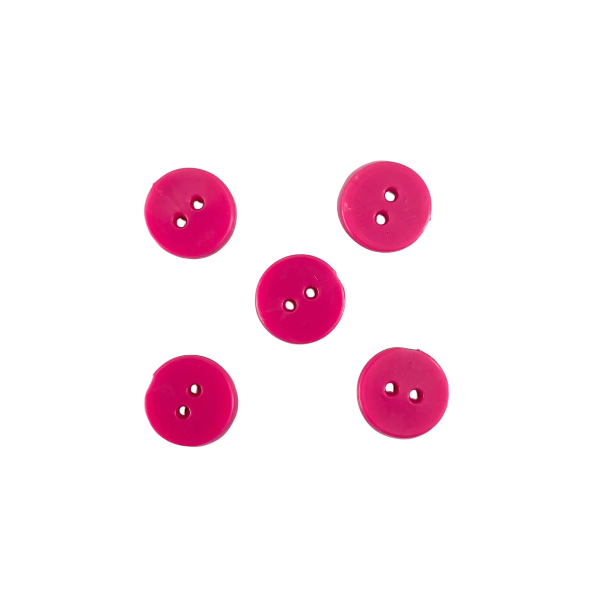 Little Recycled Plastic Buttons - Magenta