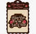 A decorative magnetic bookmark card with the phrase “High Lady of the Smut Court” in pink script and floral illustrations, shown on a plain light background.