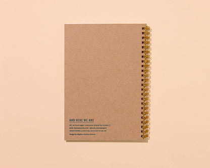 Letterpress A5 Lined Spiral Notebook—Rainbow Trout Fish
