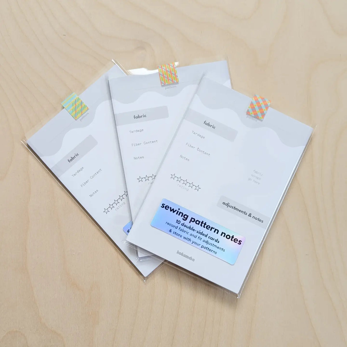 Sewing Pattern Note Cards — Pack of 10