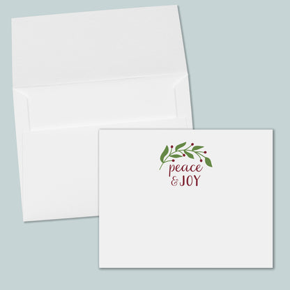 an open white envelope with a printed message on it, and the envelope is placed against a light blue background.