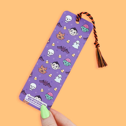 I Love Spooky Stories Bookmark | Horror Reader Gift with Tassel