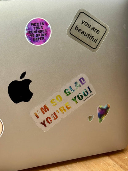 Positive Affirmation Sticker Sheet | Waterproof Vinyl Mental Health Stickers