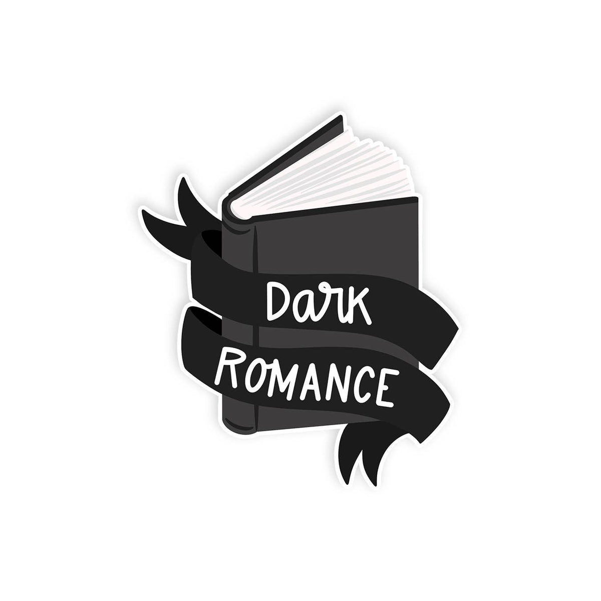 Book with a black ribbon and &