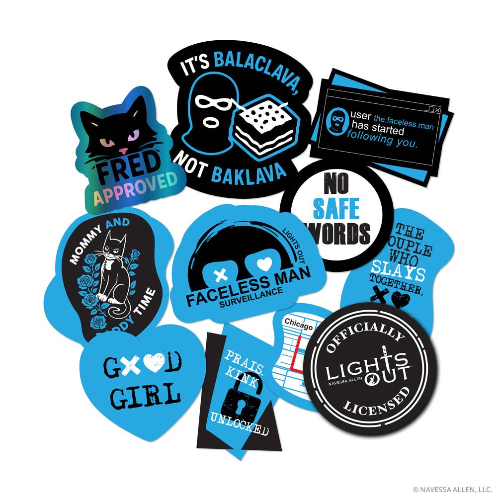 Official Lights Out Sticker Pack (10 Decals)