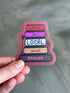 Sticker with text &