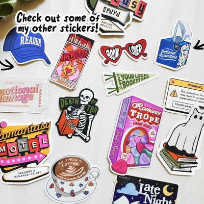 Support Your Local Bookstore Matte Sticker | Bookstore Lover Sticker