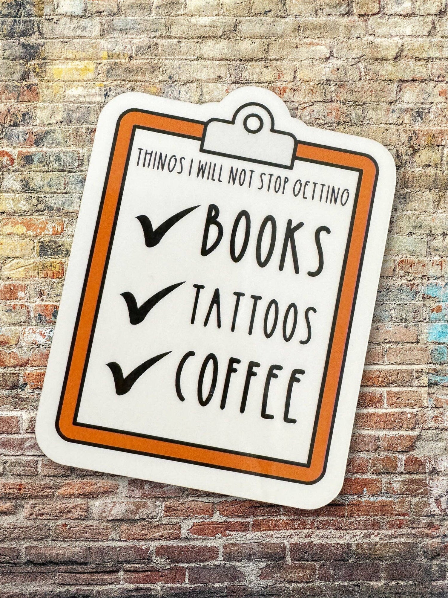 Sticker with &