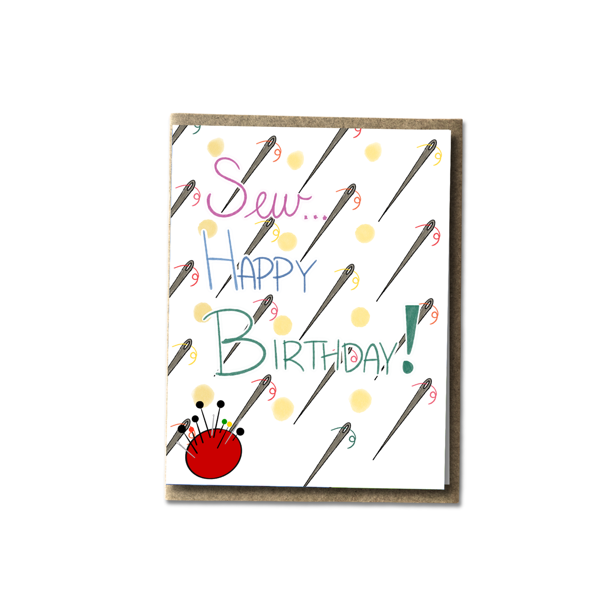Sewing Themed Birthday Card
