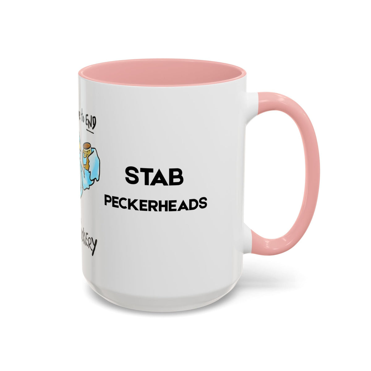 End Dumbfuckery Blue Bird mug | Accent Coffee Mug