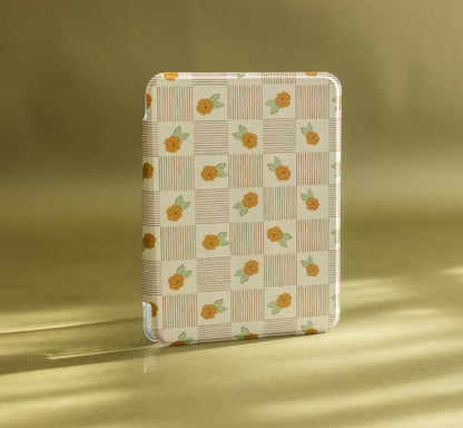 Checkered Blooms Kindle Case - FINAL SALE